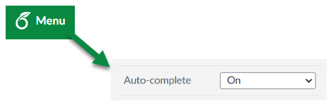 Image showing how to configure Overleaf's autocomplete feature